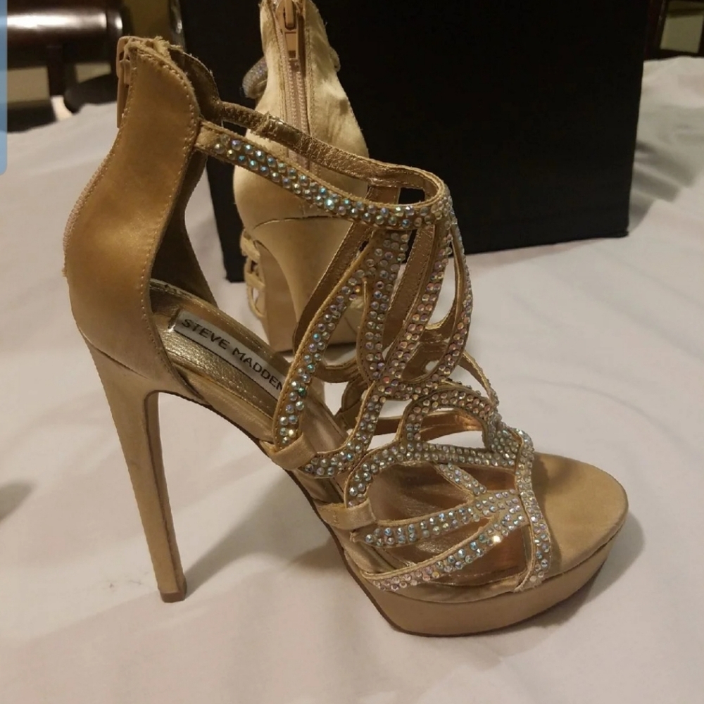 Steve Madden rhinestone heels